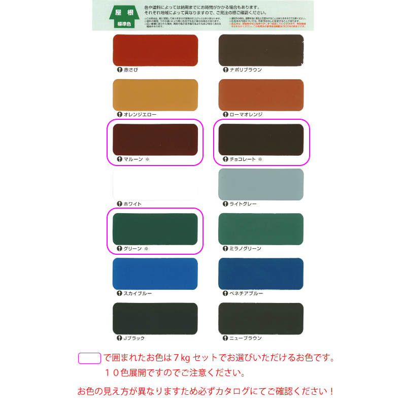 日本ペイント ニッペ :: ファインパーフェクトベスト 26色 7kgセット・14kgセット ニッペ 屋根塗料 (約39-47平米｜ 2回塗り14kgセットの場合)